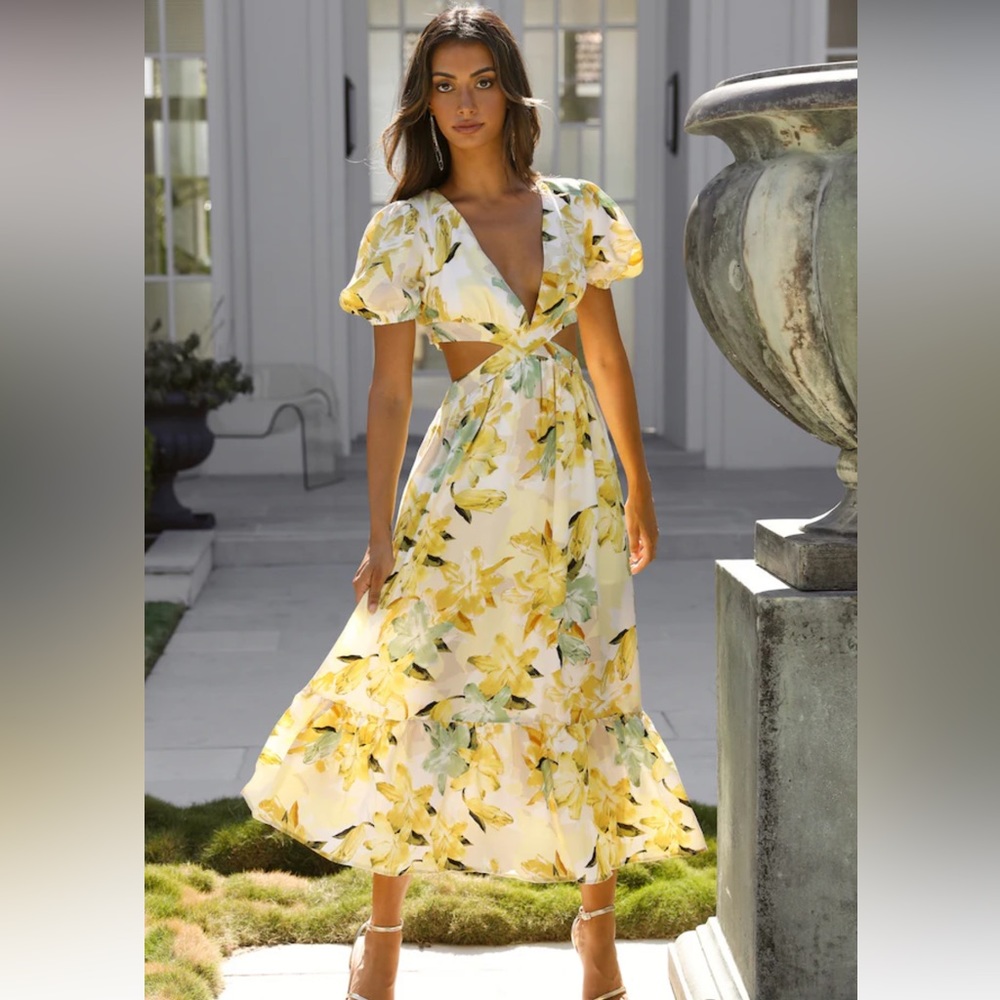 Hello Molly Feelin Florals Midi Dress